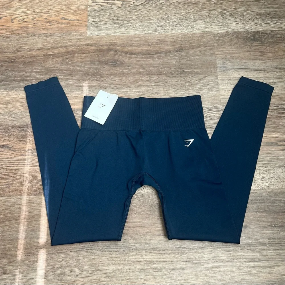 Gymshark Everyday Seamless Navy Leggings - Picture 4 of 9